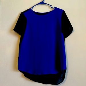 Black and blue shirt